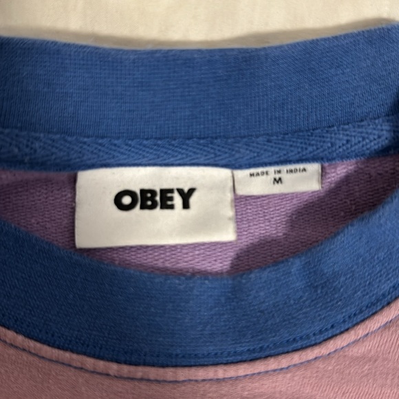 Women’s Obey Cropped Longsleeve Sweater - Picture 3 of 5